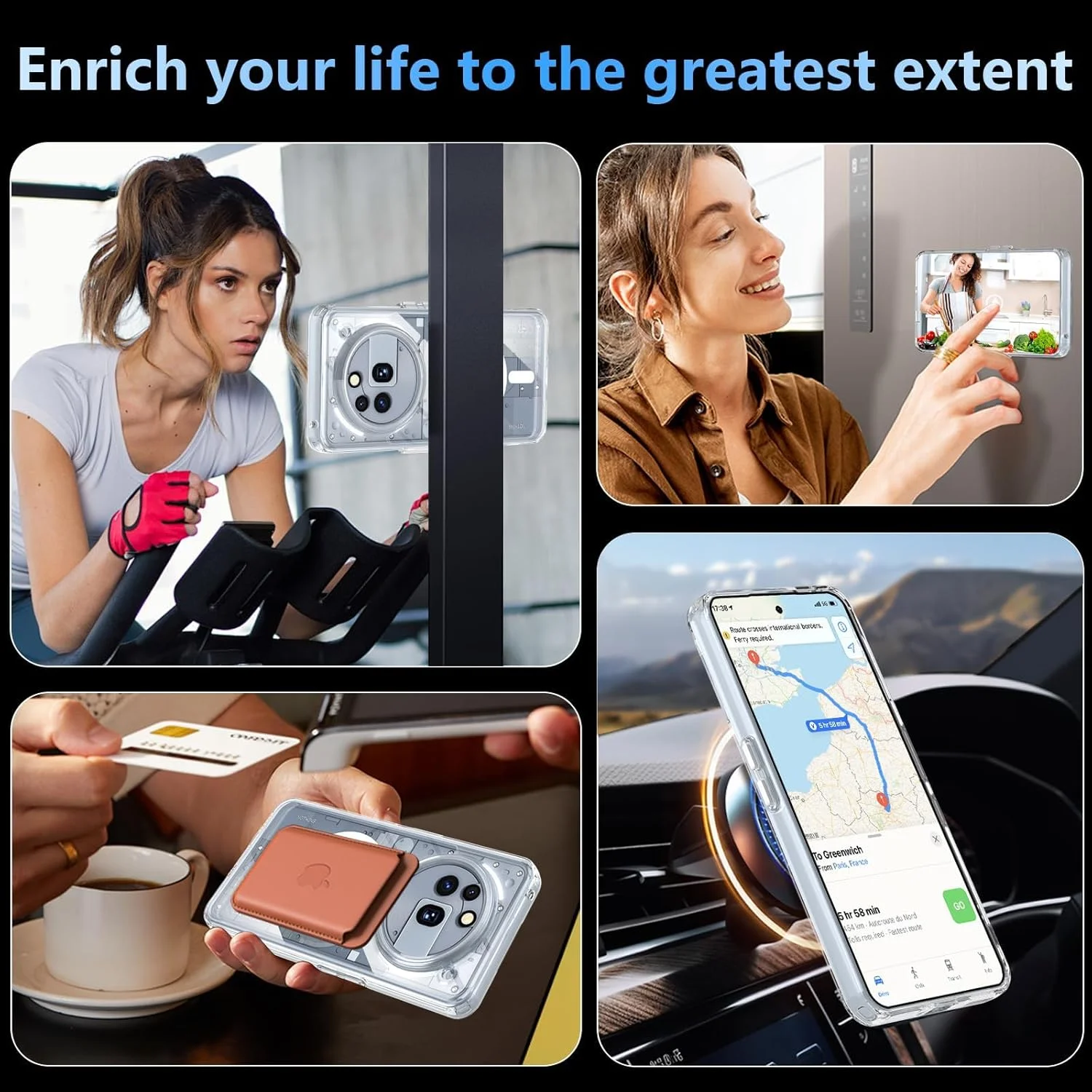 کاور محافظ مغناطیسی گوشی ناتینگ فون (3a) پرو، کاور محافظ ضد ضربه با محافظت درجه نظامی برای گوشی ناتینگ فون (3a) پرو، شفاف