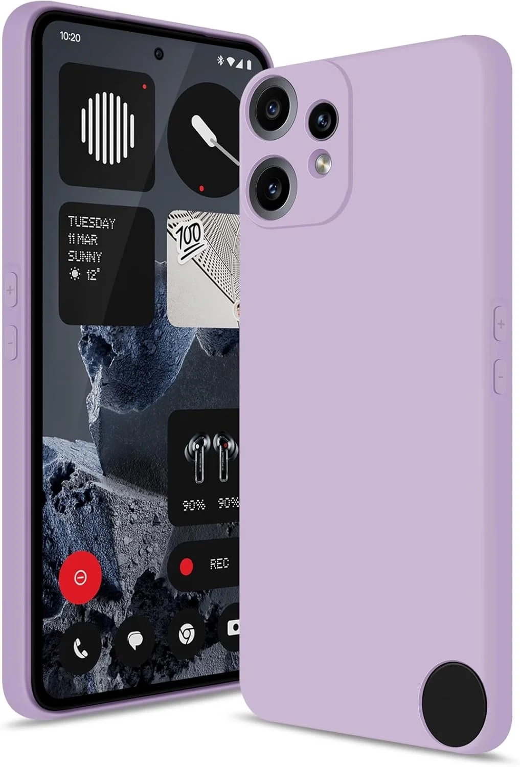 قاب محافظ سیلیکونی Btstring برای Nothing CMF Phone 2 Pro، قاب باریک و ضد ضربه با محافظت ارتقا یافته دوربین و پوشش داخلی میکروفایبر ضد خش، بنفش قاب محافظ سیلیکونی Btstring برای Nothing CMF Phone 2 Pro، قاب باریک و ضد ضربه با محافظت ارتقا یافته دوربین و پوشش داخلی میکروفایبر ضد خش، بنفش