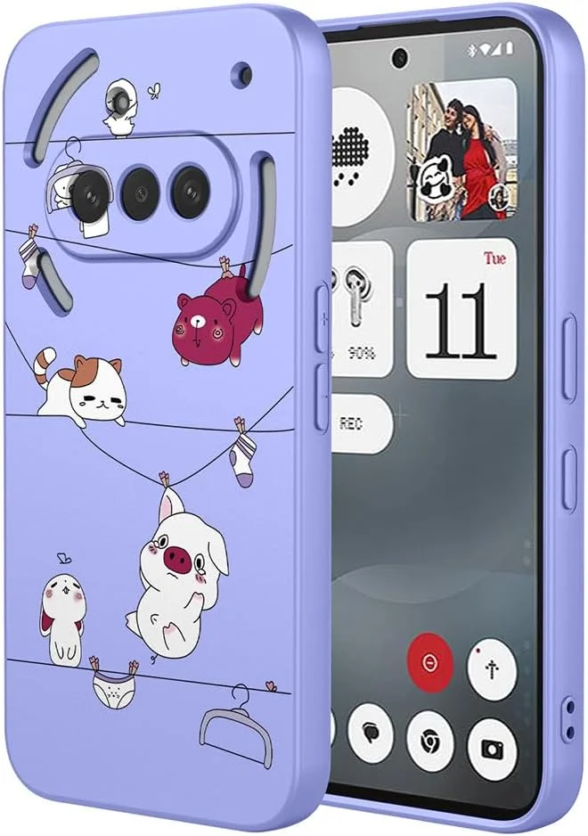 کاور سیلیکونی نازک و نرم گوشی ناتینگ فون (3a) با طرح گل و حیوانات بامزه، کاور ضربه گیر شیک TPU مات - بنفش S09 کاور سیلیکونی نازک و نرم گوشی ناتینگ فون (3a) با طرح گل و حیوانات بامزه، کاور ضربه گیر شیک TPU مات - بنفش S09