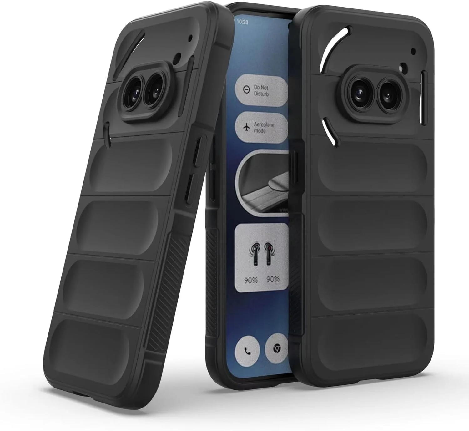 قاب محافظ گوشی ناتینگ فون 2a مدل 2024، ضد خش، باریک، مقاوم در برابر ضربه، کاور TPU انعطاف پذیر، محافظ گوشی، باریک و نازک مناسب گوشی ناتینگ فون (2a) 2024 (مشکی)