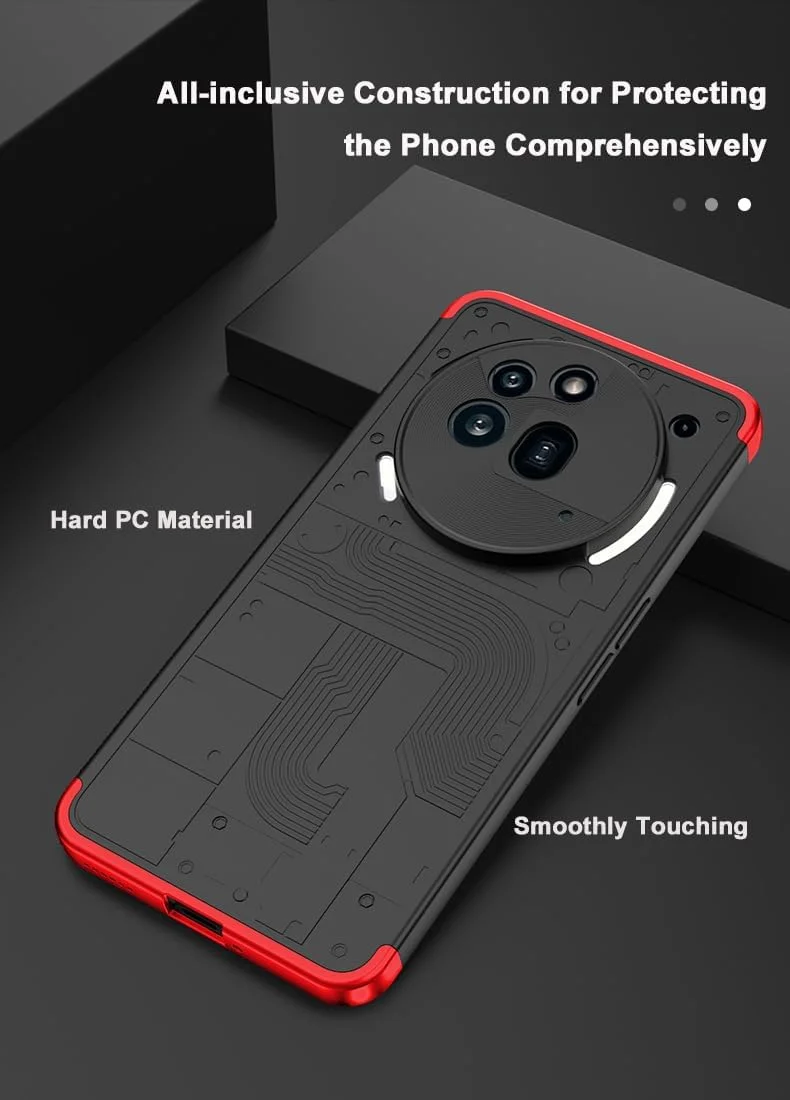 مناسب برای قاب گوشی ناتینگ فون 3A پرو، محافظ 360 درجه - کاور فوق العاده نازک سه لایه ضد ضربه با پشت PC مات ضد اثر انگشت، محافظت از دوربین و دفاع کامل از بدنه (خاکستری) مناسب برای قاب گوشی ناتینگ فون 3A پرو، محافظ 360 درجه - کاور فوق العاده نازک سه لایه ضد ضربه با پشت PC مات ضد اثر انگشت، محافظت از دوربین و دفاع کامل از بدنه (خاکستری)