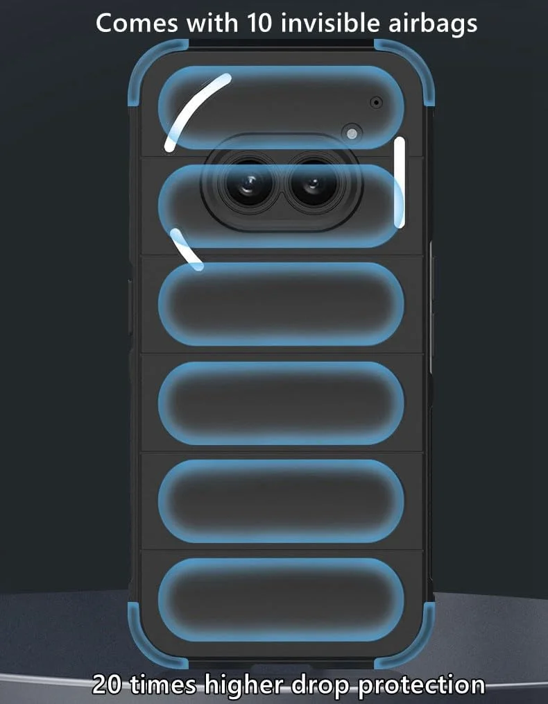 قاب محافظ گوشی ناتینگ فون 2a مدل 2024، ضد خش، باریک، مقاوم در برابر ضربه، کاور TPU انعطاف پذیر، محافظ گوشی، باریک و نازک مناسب گوشی ناتینگ فون (2a) 2024 (مشکی)