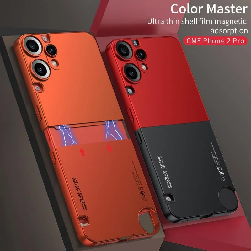 کاور ضد ضربه سازگار با ناتینگ CMF Phone 2 Pro، ساخته شده از مواد PC منتخب و دارای ایربگ در چهار گوشه، بامپر باریک مقاوم در برابر ضربه و افتادن برای ناتینگ CMF Phone 2 Pro (مشکی)