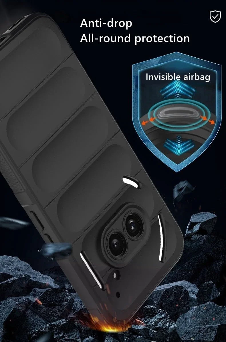 قاب محافظ گوشی ناتینگ فون 2a مدل 2024، ضد خش، باریک، مقاوم در برابر ضربه، کاور TPU انعطاف پذیر، محافظ گوشی، باریک و نازک مناسب گوشی ناتینگ فون (2a) 2024 (مشکی)