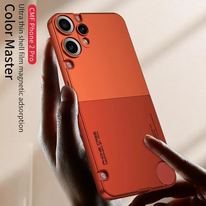 کاور ضد ضربه سازگار با ناتینگ CMF Phone 2 Pro، ساخته شده از مواد PC منتخب و دارای ایربگ در چهار گوشه، بامپر باریک مقاوم در برابر ضربه و افتادن برای ناتینگ CMF Phone 2 Pro (مشکی)