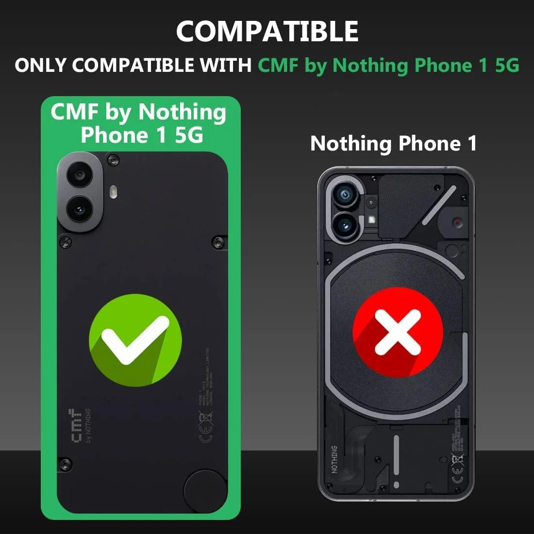 کاور پشتی سخت PC شفاف Muzz Nothing CMF Phone 1 با حاشیه TPU آبی ضد ضربه و محافظت 360 درجه لنز دوربین، کاور شفاف برای Nothing CMF Phone 1 2024