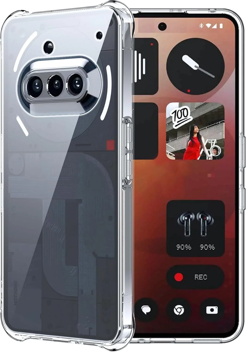 کاور محافظ گوشی ناتینگ فون 3a، کاور شفاف ضد ضربه TPU، کاور محافظ سیلیکونی نرم و باریک