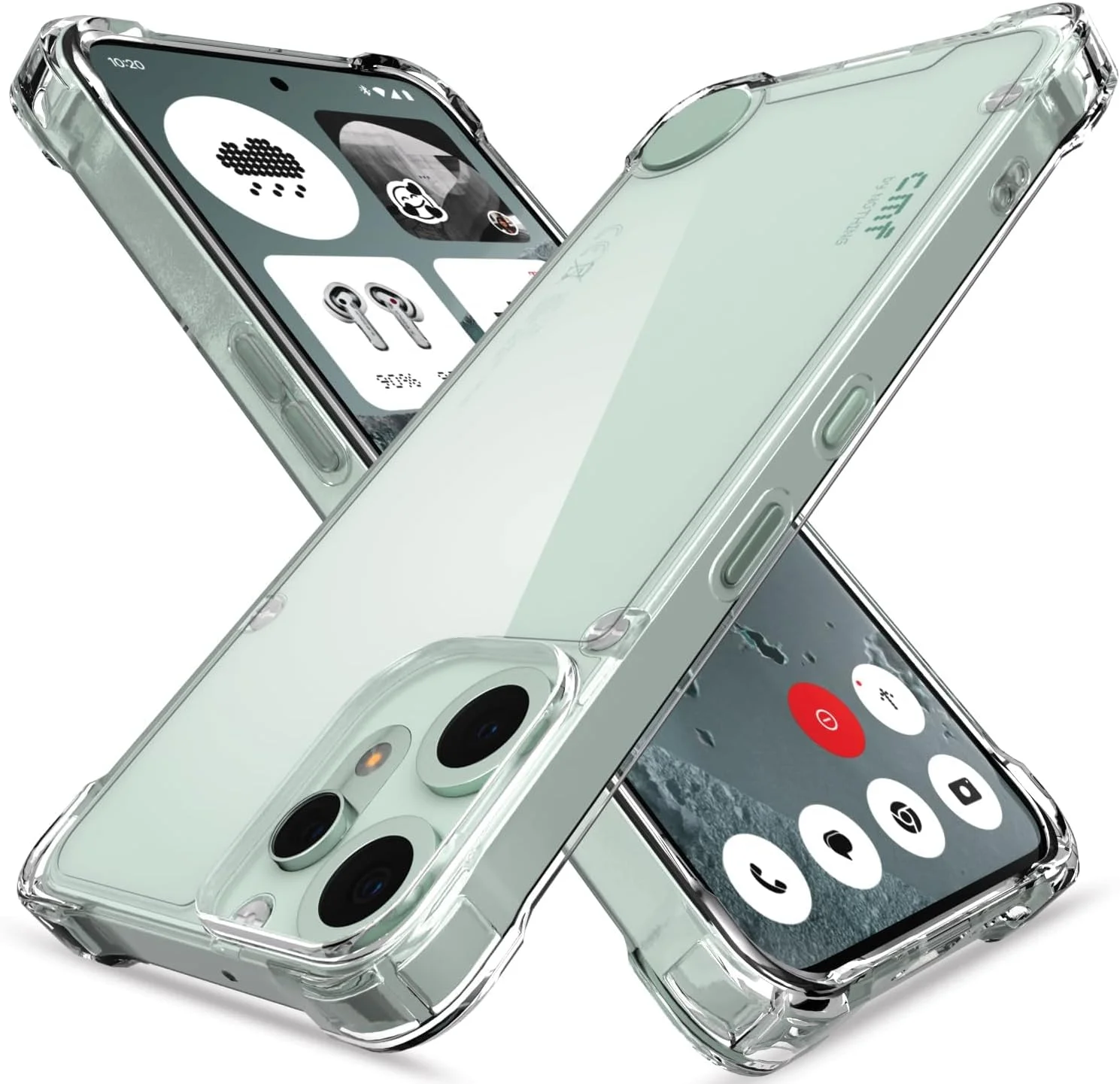 کاور شفاف محافظ گوشی CMF Phone 2 Pro، ضربه گیر تقویت شده در گوشه ها، باریک و مقاوم در برابر ضربه، ساخته شده از TPU انعطاف پذیر - بامپر شفاف