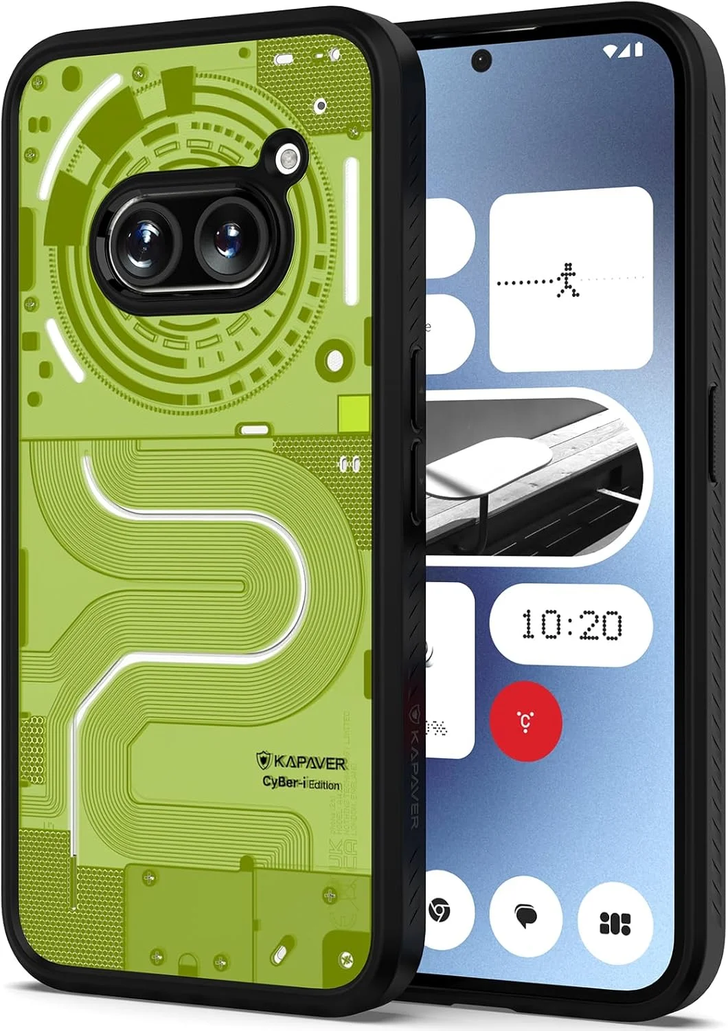 کاور پشتی طرح دار سری Impulse کاور برای ناتینگ فون 2a 5G (سایبر-آی مشکی-02)