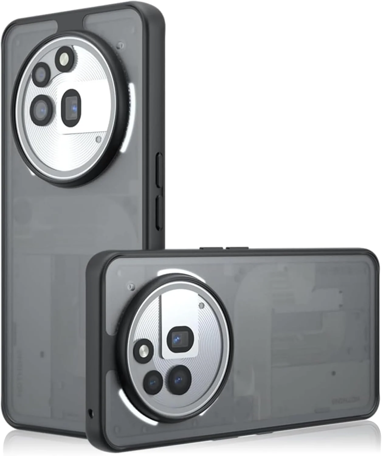 کاور محافظ گوشی ناتینگ فون 3a پرو، کاور مات نیمه شفاف با روکش لمسی ضد ضربه و لغزش، مناسب برای گوشی ناتینگ فون (3a) پرو، مشکی