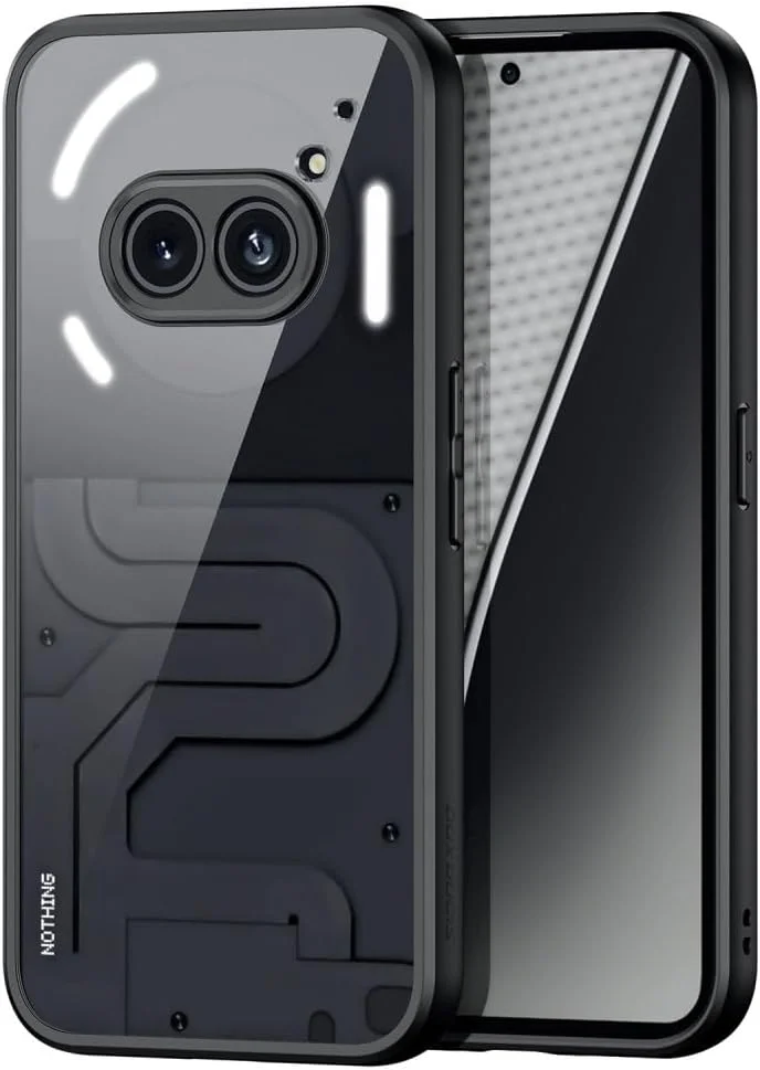 قاب محافظ سری آیمو داکس دوکیس برای ناتینگ فون 2a – محافظ باریک و مات، محافظت در برابر ضربه، ضد لغزش – مشکی