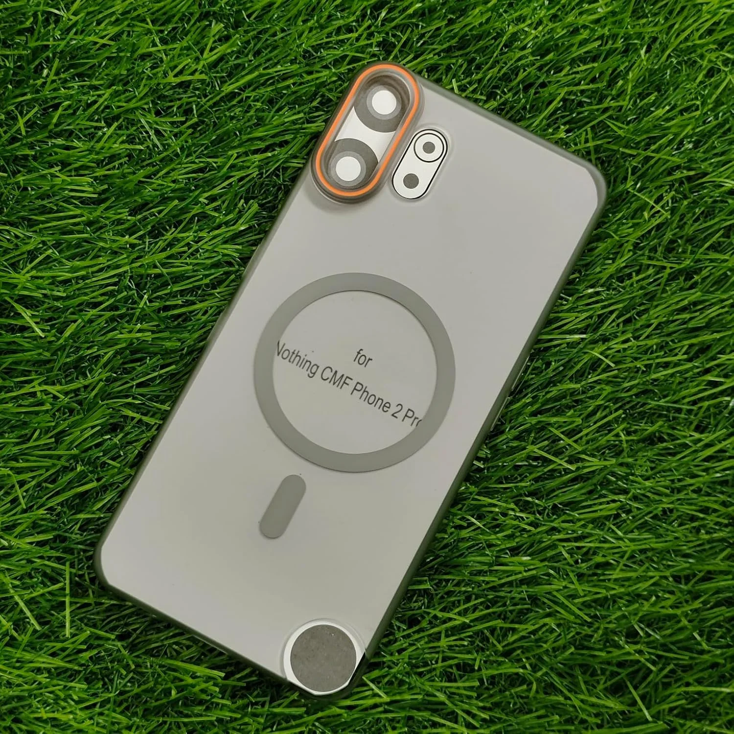 قاب پشتی سخت مات PC مغناطیسی فوق العاده نازک و ترکیبی TPU ضد زرد شدن برای Nothing CMF Phone 2 Pro (خاکستری مات)