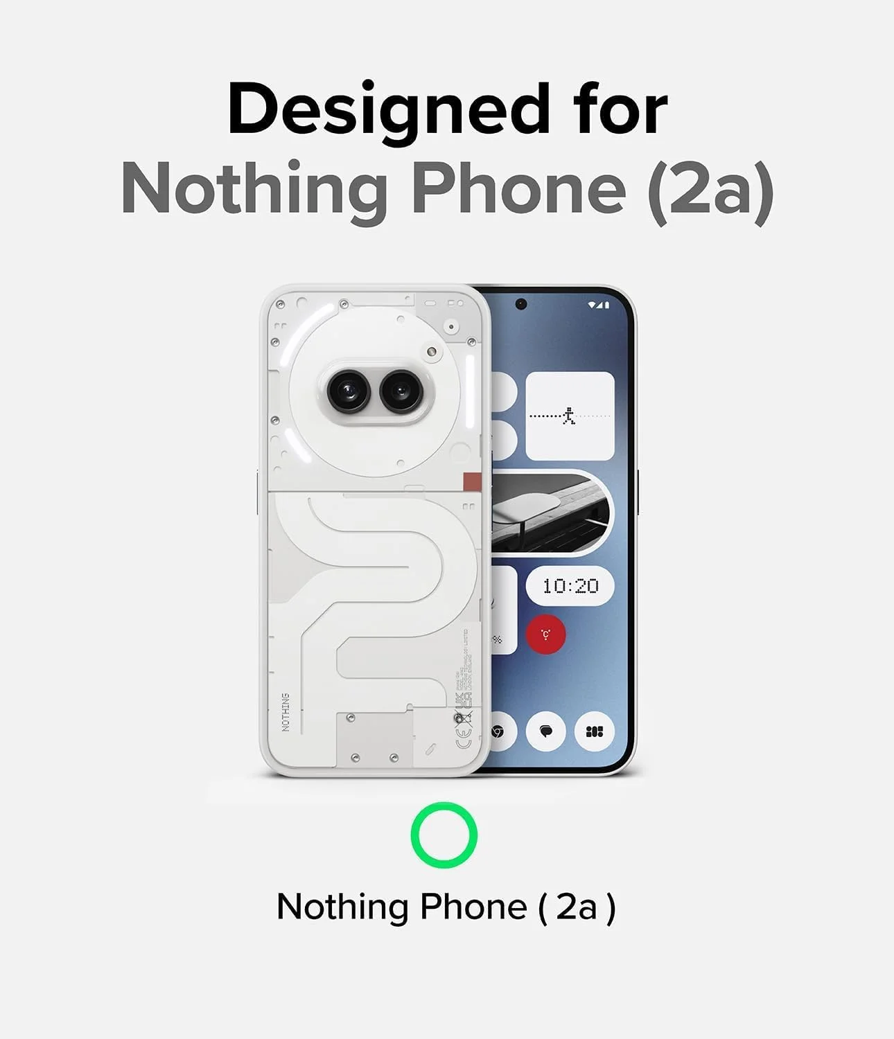 کاور محافظ گوشی ناتینگ فون (2a) رینکه Fusion-X، ضد خش، دو لایه، مقاوم، هیبریدی، ضربه گیر - مشکی