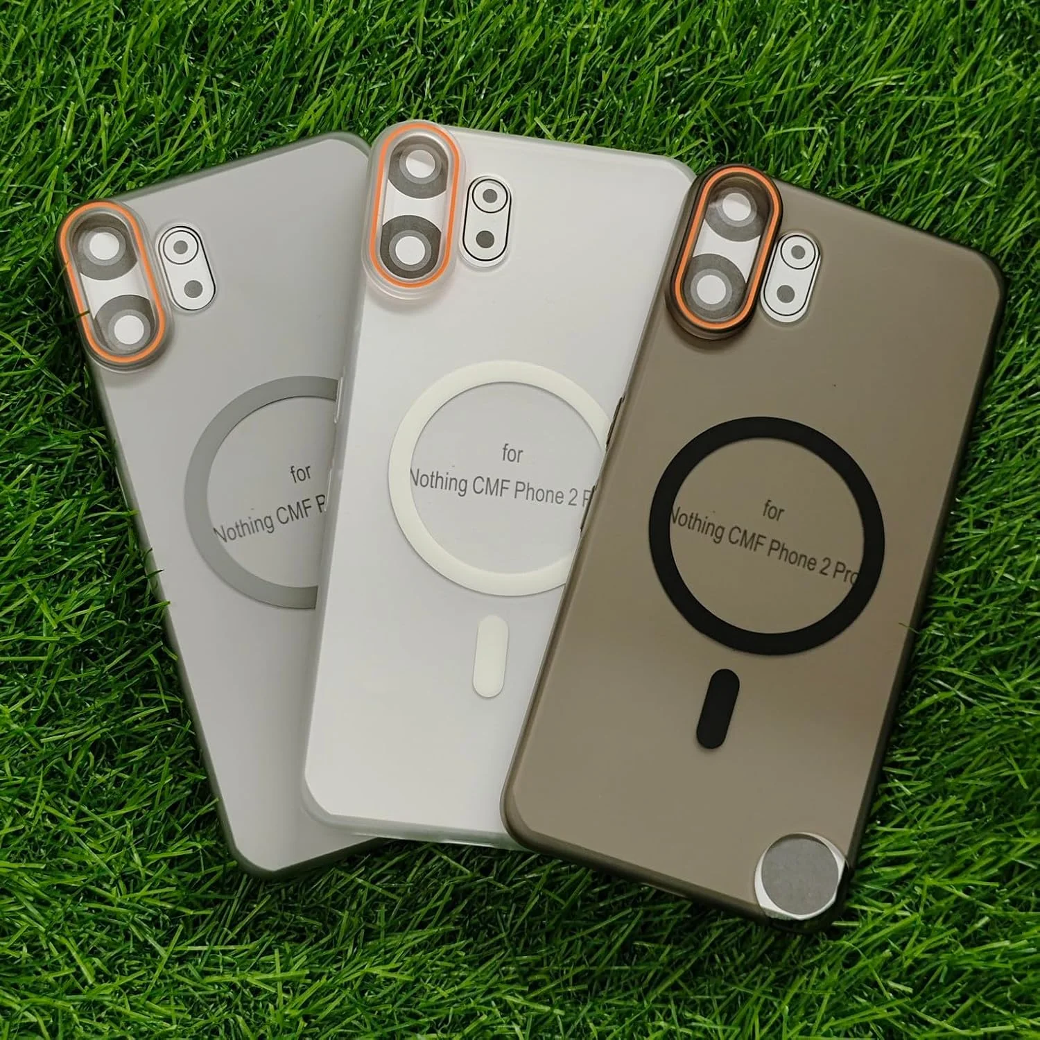 قاب پشتی سخت مات PC مغناطیسی فوق العاده نازک و ترکیبی TPU ضد زرد شدن برای Nothing CMF Phone 2 Pro (خاکستری مات)