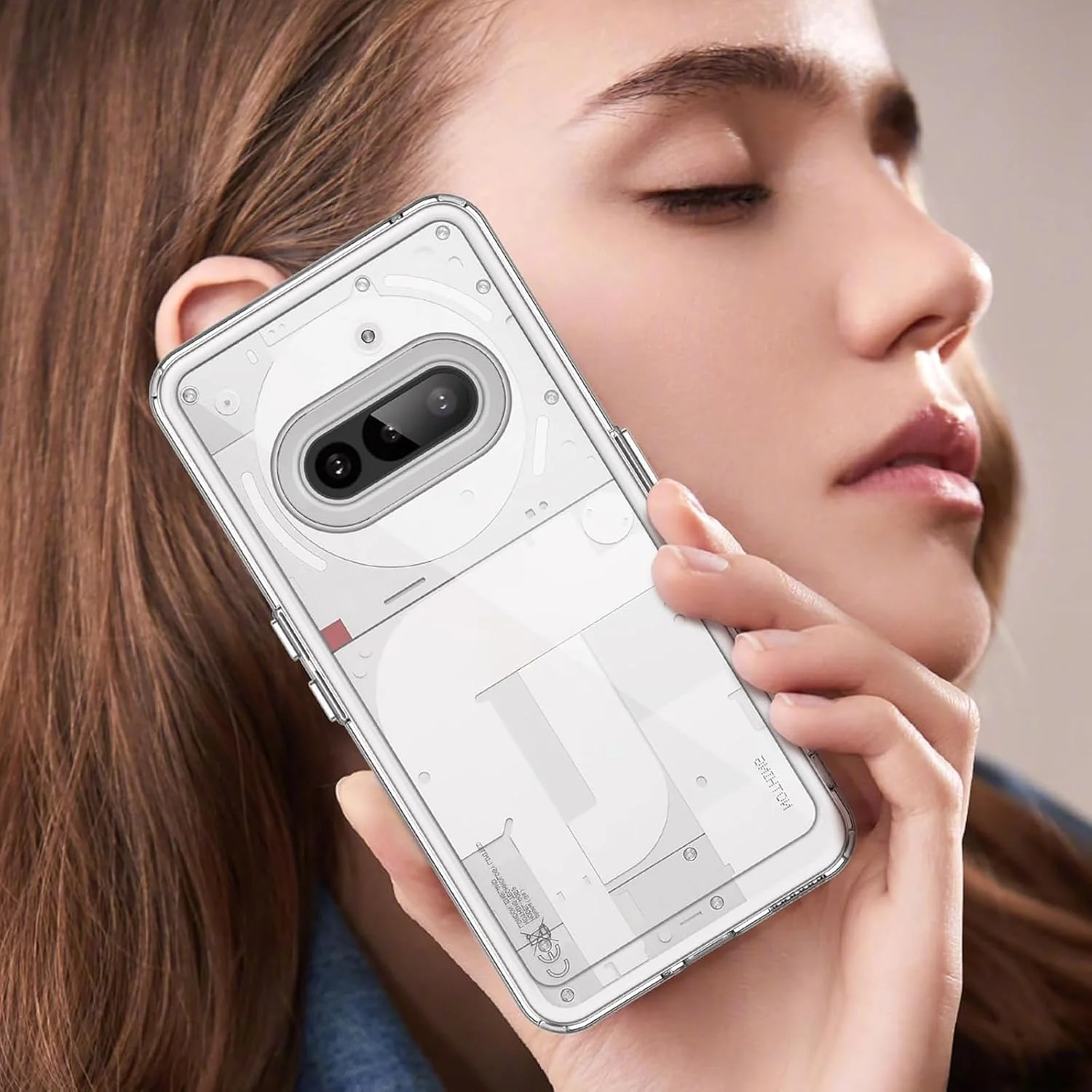 محافظ گوشی تونگلو مناسب برای ناتینگ فون 3A مدل 2025، کاور محافظ شفاف ترکیبی PC+TPU ضد ضربه - باریک، ضد خش و بادوام، سازگار با ناتینگ فون 3A