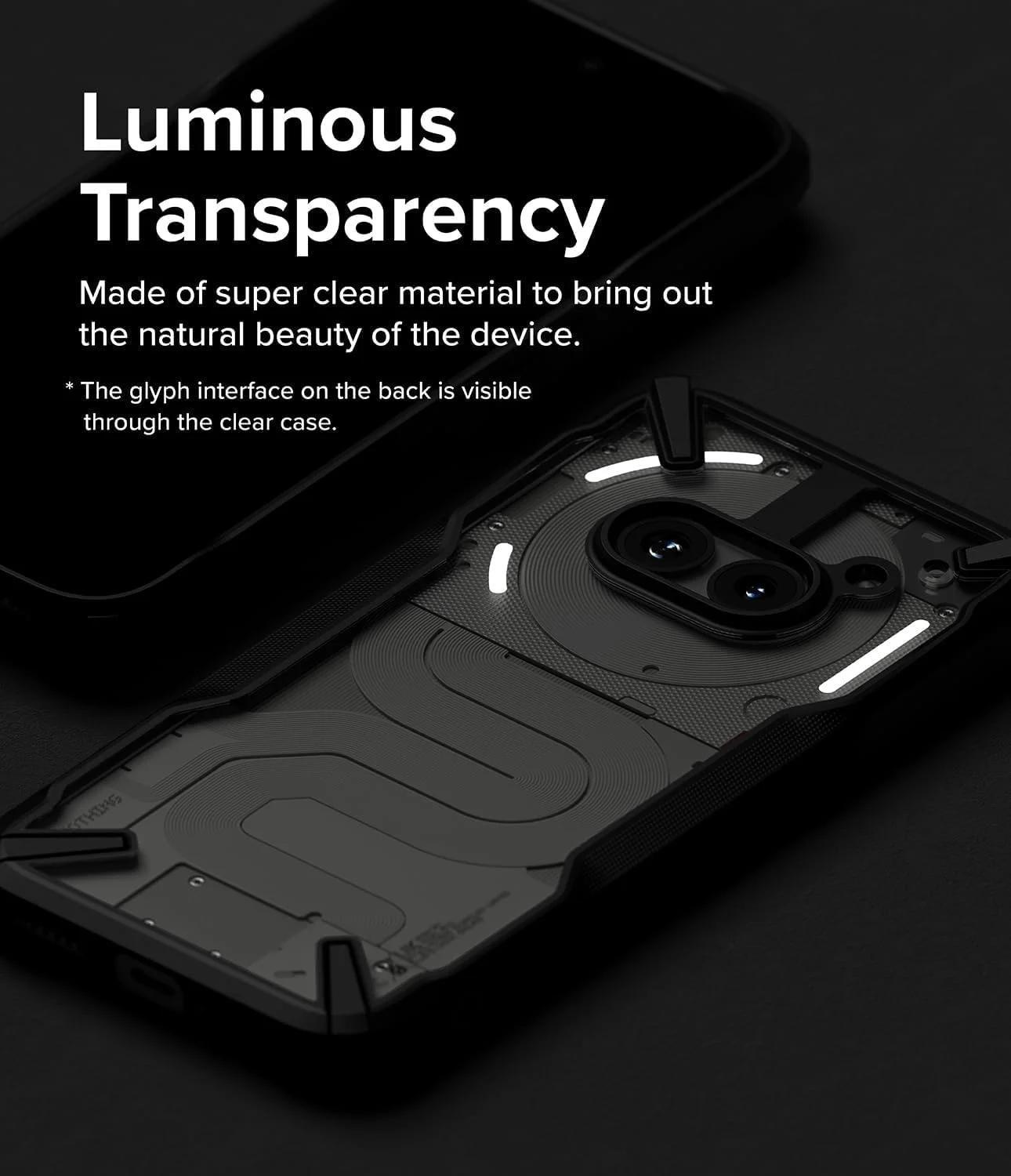 کاور محافظ گوشی ناتینگ فون (2a) رینکه Fusion-X، ضد خش، دو لایه، مقاوم، هیبریدی، ضربه گیر - مشکی