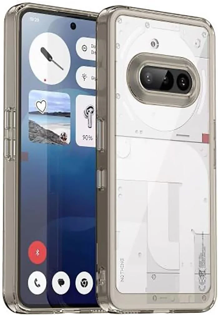 قاب محافظ گوشی ناتینگ فون (3a)، دارای صفحه پشتی PC، فریم TPU، فوق العاده نازک، محافظت کامل، ضد اثر انگشت، ضد افتادن، محافظ لنز، بافت مات، کاور ناتینگ فون (3a) (خاکستری)