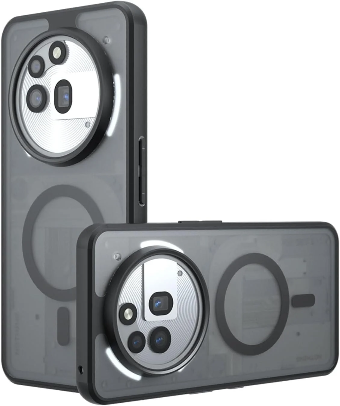 کاور محافظ مغناطیسی گوشی ناتینگ فون (3a) پرو، سازگار با لوازم جانبی مگ-سیف، کاور باریک و نیمه شفاف مات، کاور محافظ نرم ضد خش برای گوشی ناتینگ فون 3a پرو