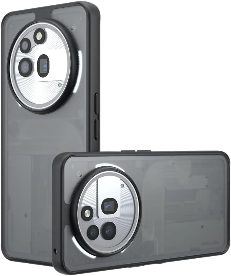 قاب محافظ گوشی ناتینگ فون (3a) پرو، کاور محافظ گوشی، ضد ضربه، جذب کننده شوک، کاور محافظ جامع برای ناتینگ فون 3a پرو (مشکی شفاف)