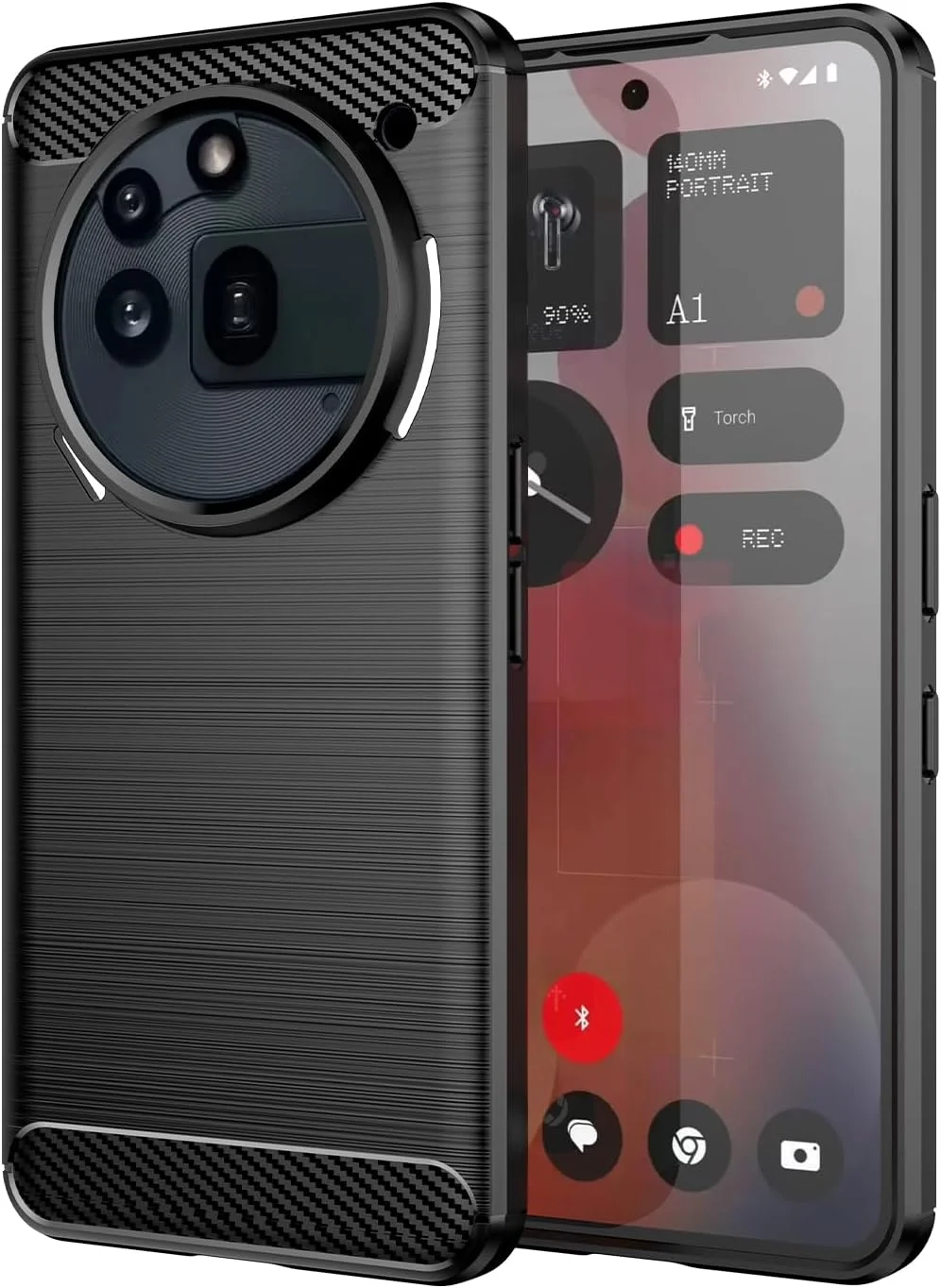 قاب محافظ سیلیکونی گوشی ناتینگ فون 3a Pro 5G - کاور باریک، نرم و ضد ضربه (مشکی)