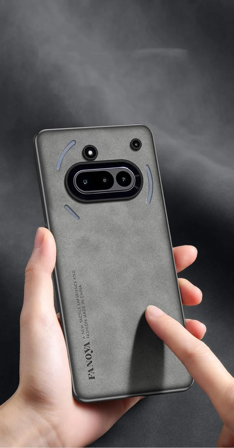 کاور چرمی مات مدل Business مناسب برای Nothing Phone 3A - کاور نرم و ضد لغزش 2 در 1 PC+TPU برای Nothing Phone 3A 2025