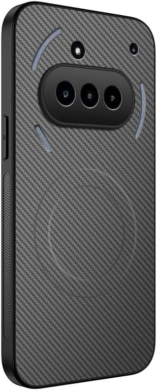 قاب محافظ مغناطیسی فیبر کربنی برای ناتینگ فون 3A - ضد ضربه و ضد خش با جذب مغناطیسی قوی، باریک و سبک (خاکستری)