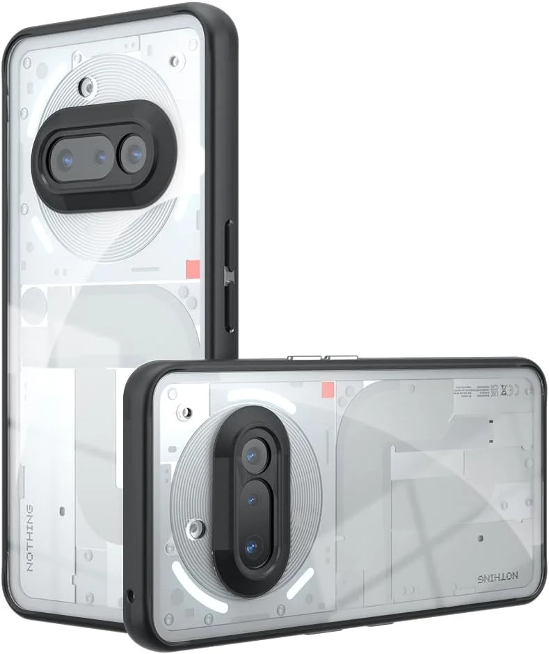 کاور شفاف برای ناتینگ فون 3a: پشت سخت PC و بامپر نرم TPU هیبریدی، کاور باریک و شفاف کریستالی. ضد ضربه، ضد زردی، محافظت با گریپ ضد لغزش