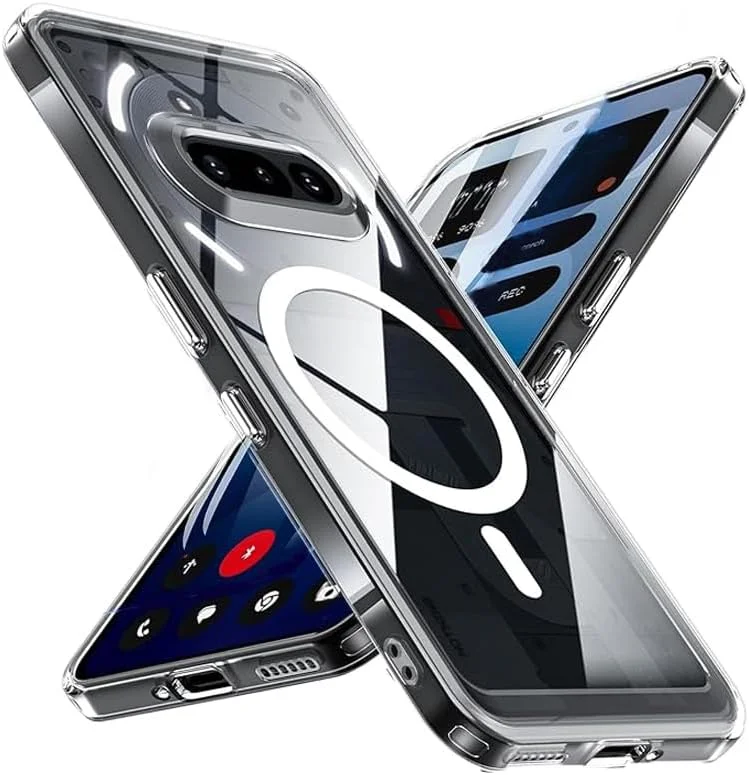 قاب محافظ مغناطیسی گوشی ناتینگ فون (3a): محافظ ضد ضربه با درجه نظامی [ضد زردی] برای گوشی ناتینگ فون (3a)، شفاف