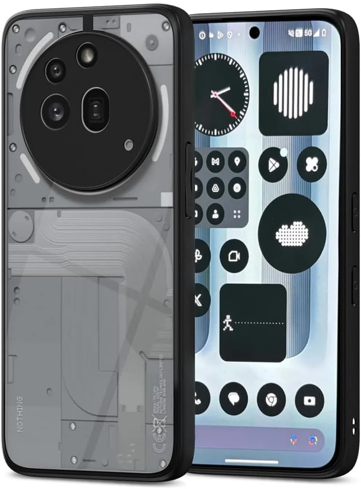 قاب محافظ گوشی ناتینگ فون 3a Pro، ضد ضربه، باریک، هایبرید، با سپر محافظ سازگار با ناتینگ فون 3a Pro 5G (مشکی)