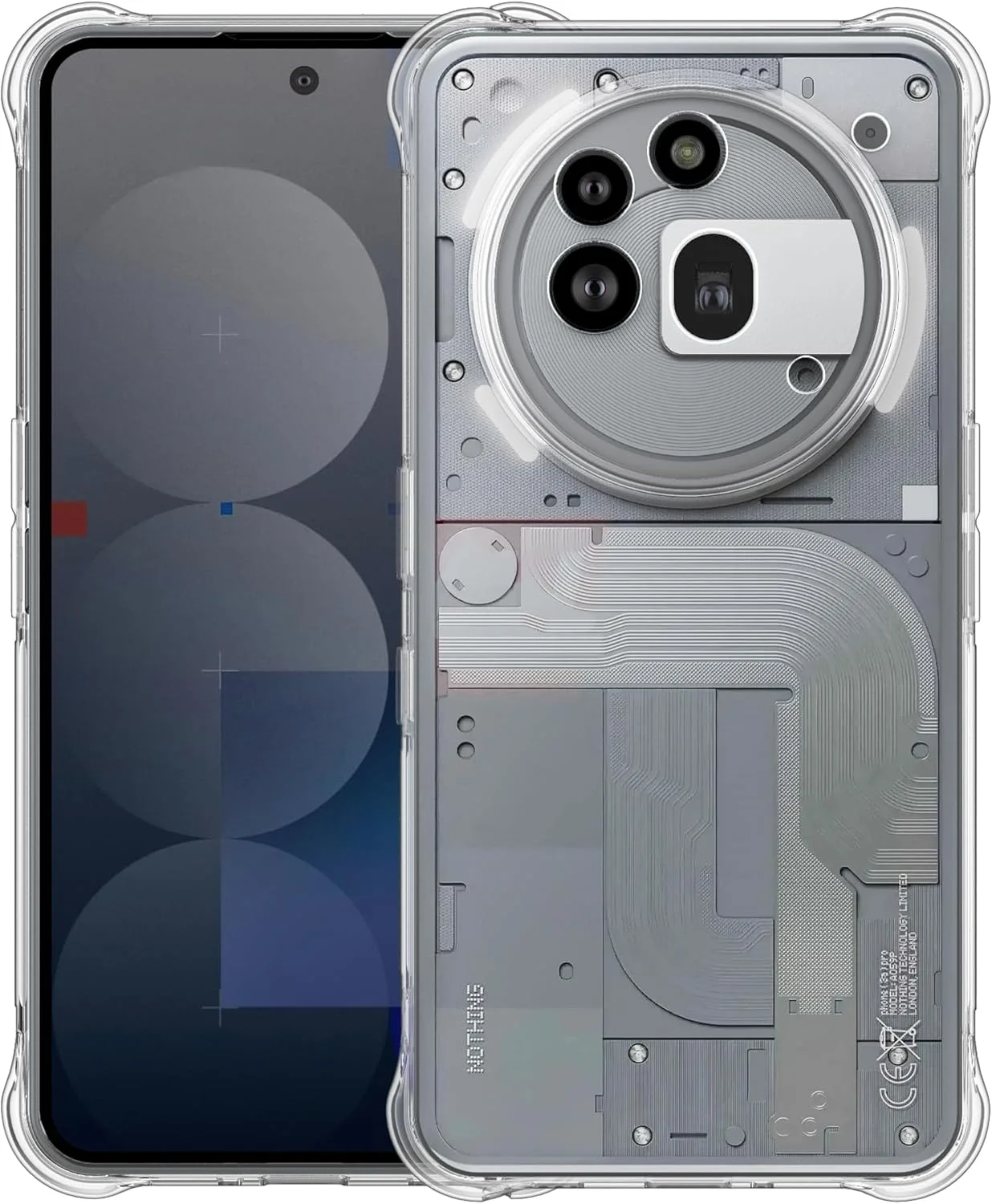 کاور شفاف Foluu برای ناتینگ فون (3a) پرو - کاور محافظ سیلیکونی TPU نازک و مقاوم در برابر خراش با گوشه های تقویت شده برای ناتینگ فون (3a) پرو 2025