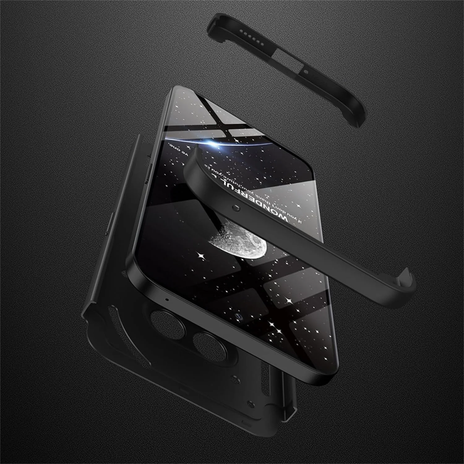 قاب فوق العاده باریک برای تلفن ناتینگ 2A، پوشش ضربه گیر ضد خش برای ناتینگ 2A (مشکی)