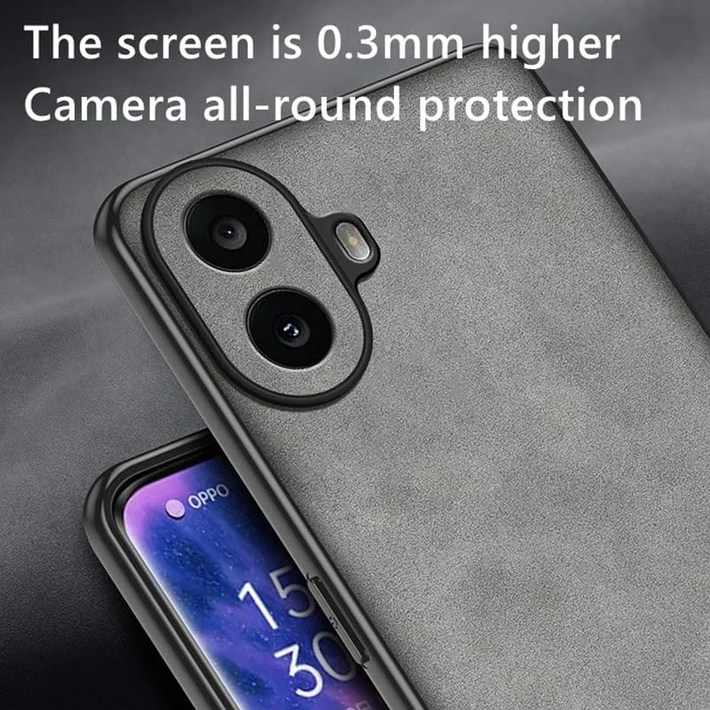 قاب گوشی ناتینگ CMF Phone 2 Pro، قاب چرمی طرح پوست گوسفند با سپر مات [محافظت درجه نظامی] کاور ضد ضربه برای ناتینگ CMF Phone 2 Pro، قاب های گوشی با بافت عالی (آبی)