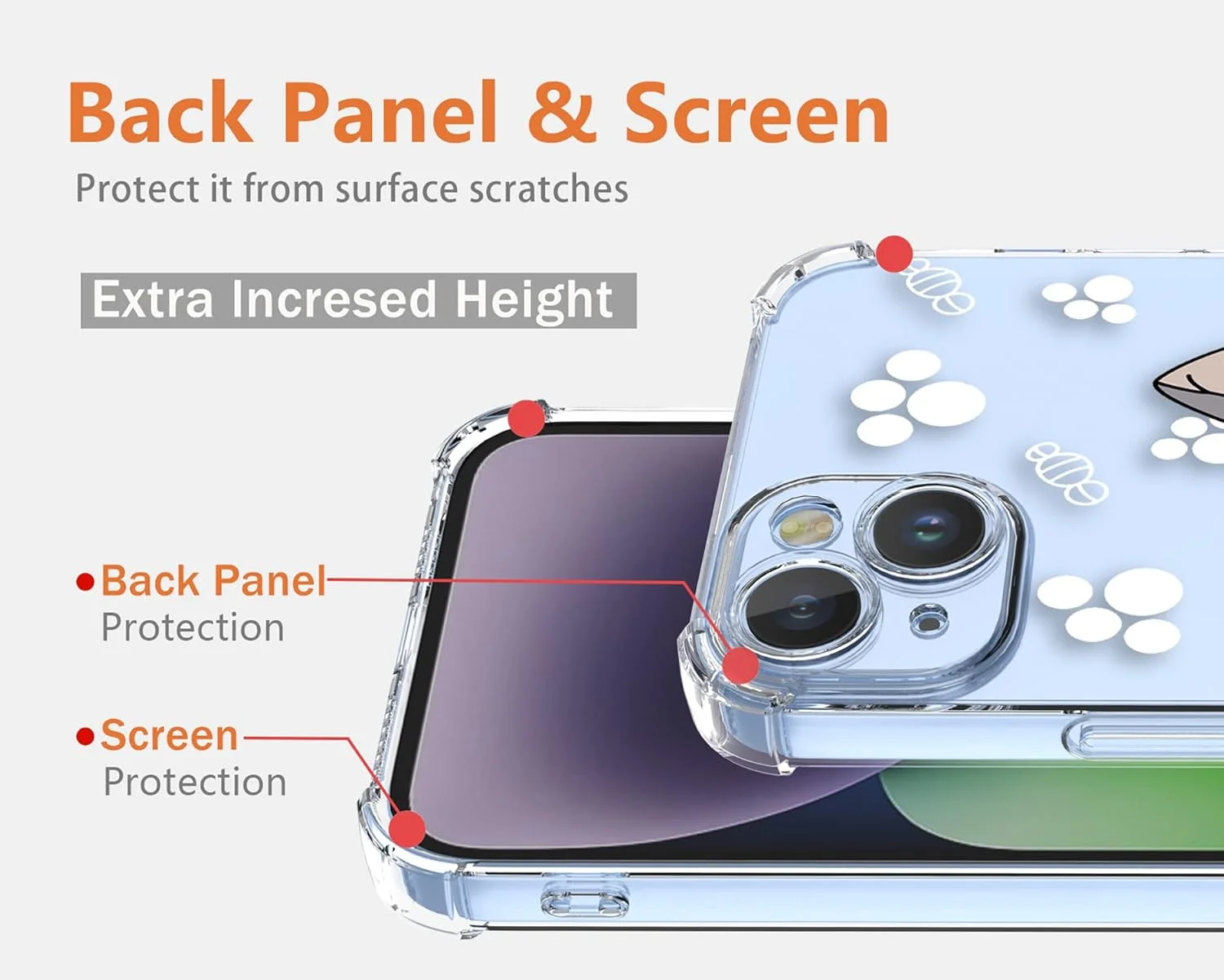کاور محافظ ژله ای شفاف XINYEXIN برای تلفن Nothing CMF Phone 1 با طرح گربه ملوس، باریک، ضد ضربه، بامپر TPU نرم و پوشش محافظ - گربه