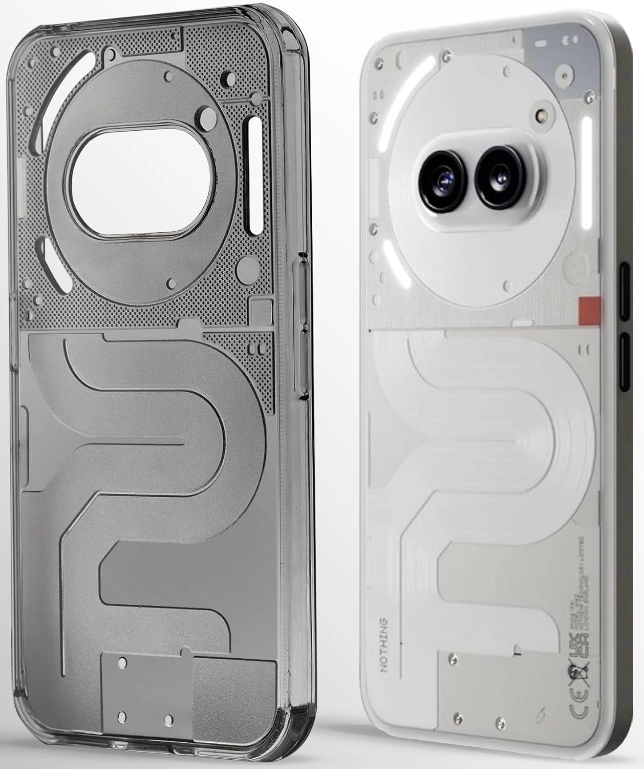 کاور پشتی سیلیکونی نیمه شفاف و باریک Mr. Case مناسب برای تلفن ناتینگ فون 2A - خاکستری شفاف