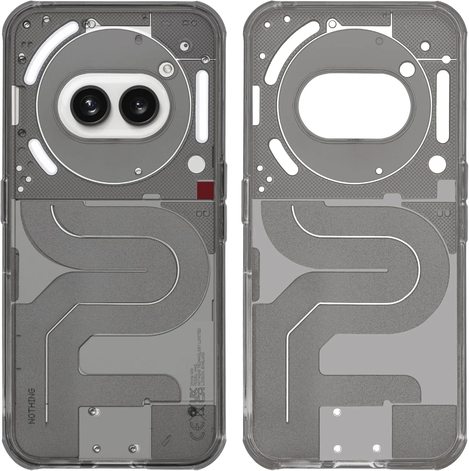 کاور پشتی سیلیکونی نیمه شفاف و باریک Mr. Case مناسب برای تلفن ناتینگ فون 2A - خاکستری شفاف