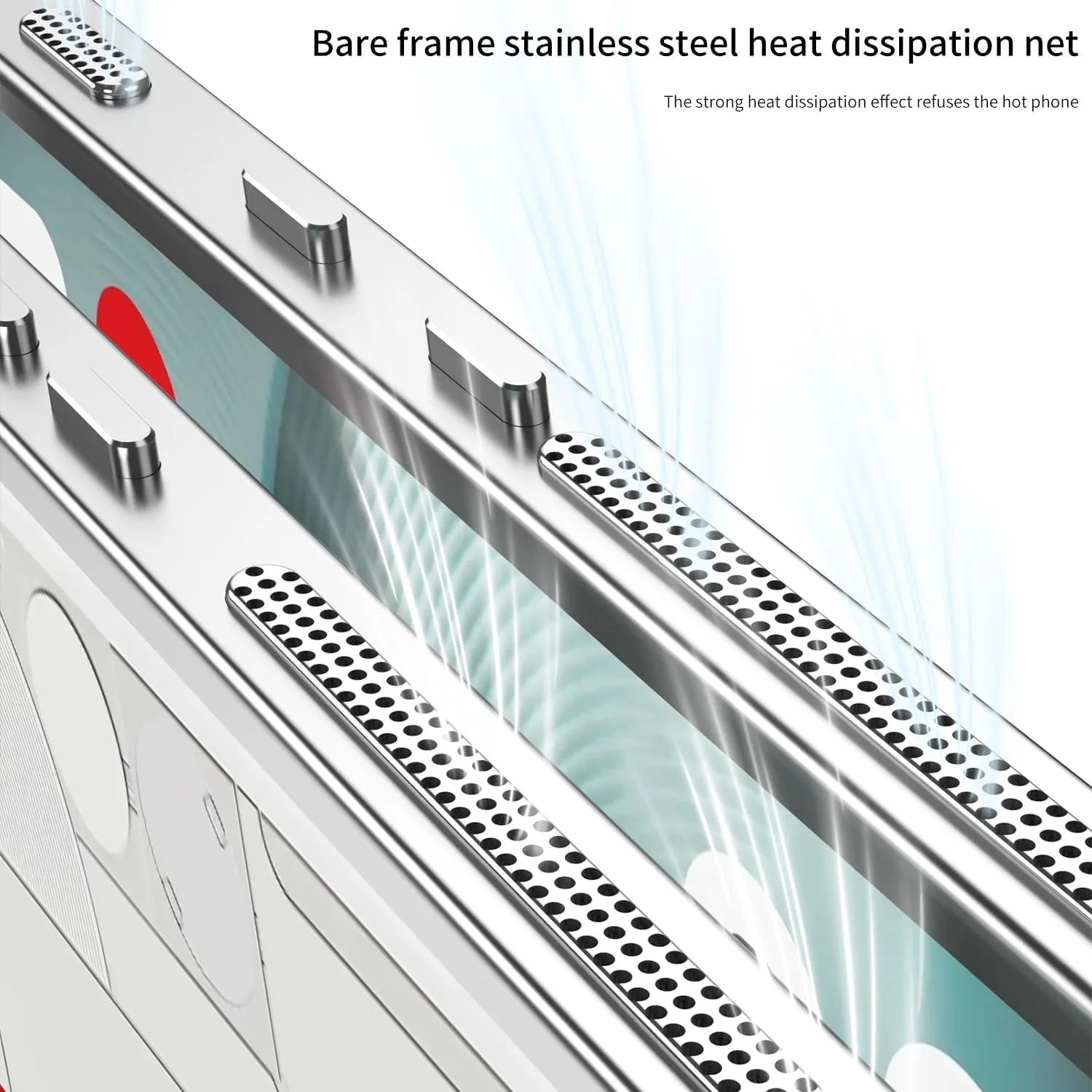 قاب محافظ گوشی ناتینگ فون (3) مدل Gruattreay، فریم فلزی آلیاژ آلومینیوم با درپوش لنز دوربین، ضد ضربه و مقاوم در برابر سقوط، پوشش دفع حرارت برای ناتینگ فون 3 (آبی)