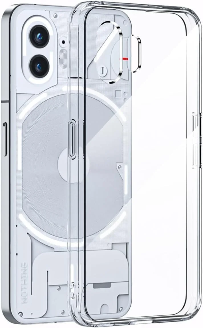 کاور محافظ گوشی ناتینگ فون 2 مدل SmartGrist، قاب پشتی PC سخت + بامپر TPU نرم، شفاف، باریک، سبک وزن، پوشش محافظ ضد ضربه و ضد لغزش