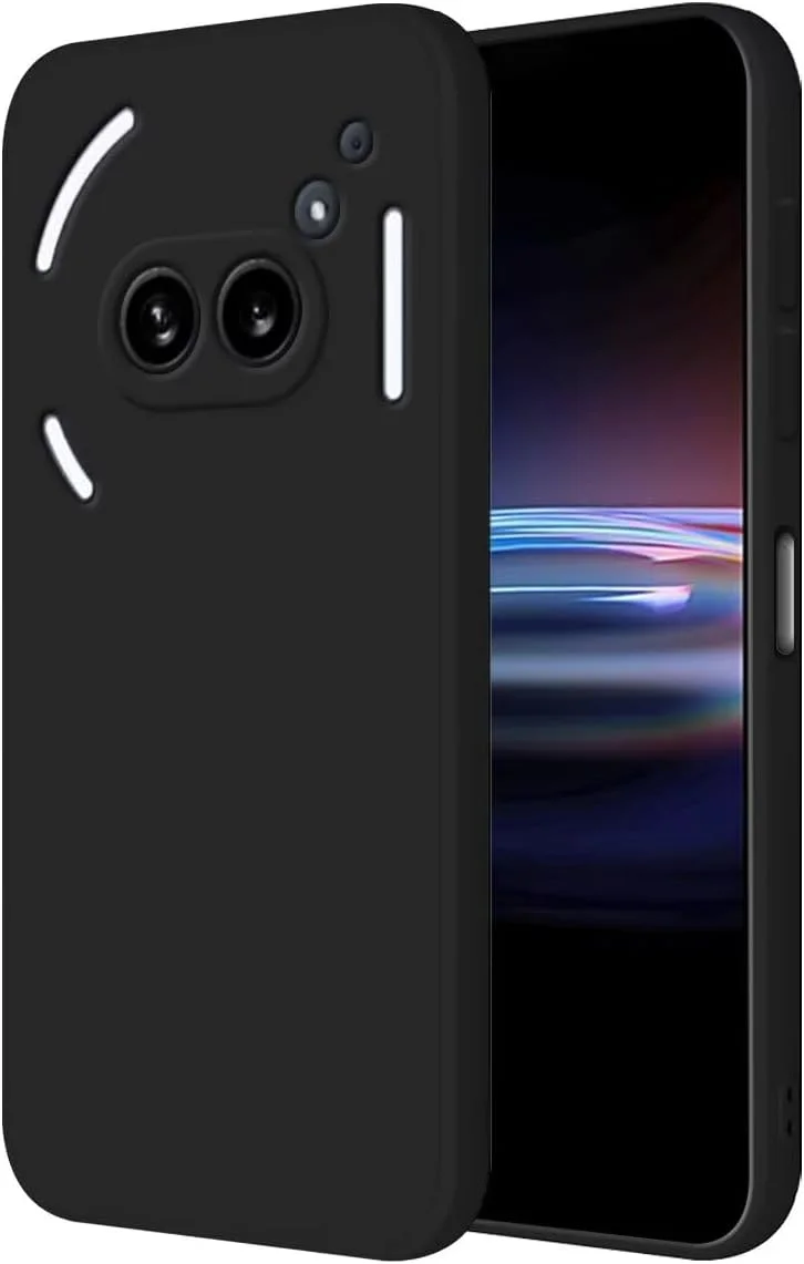 قاب محافظ سیلیکونی مشکی هونلن برای ناتینگ فون (2A) / ناتینگ فون 2A (6.7 اینچ) ، مقاوم در برابر خراش، فوق العاده نازک و نرم