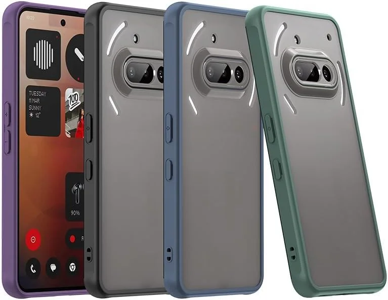 کاور محافظ گوشی ناتینگ فون 3a 5G مدل PC + TPU نیمه شفاف ضد ضربه (آبی)