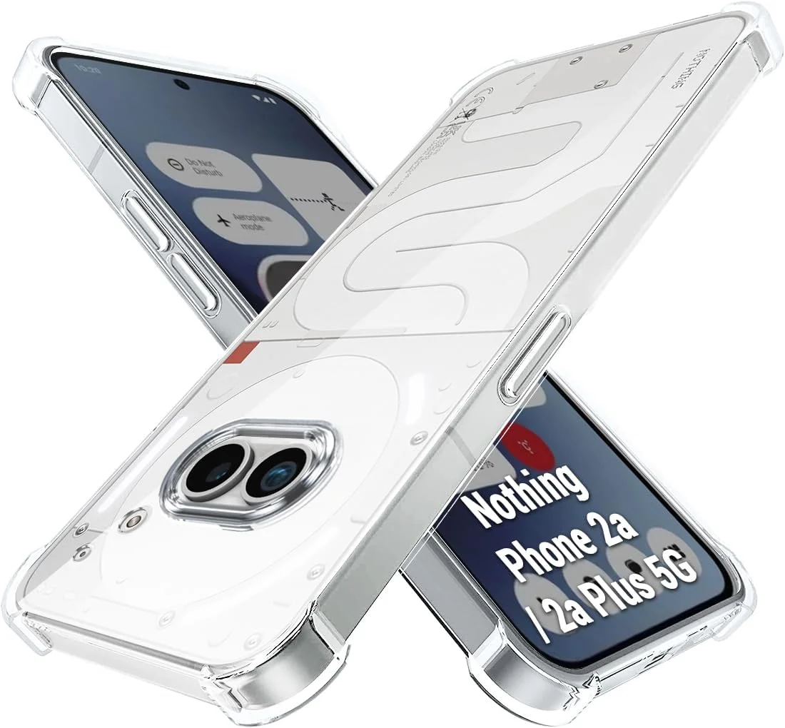 قاب پشتی شفاف TheGiftKart مناسب برای تلفن Nothing Phone 2a 5G | محافظت 360 درجه | طراحی ضد ضربه | قاب پشتی شفاف برای Nothing Phone 2a (PC & TPU، شفاف)