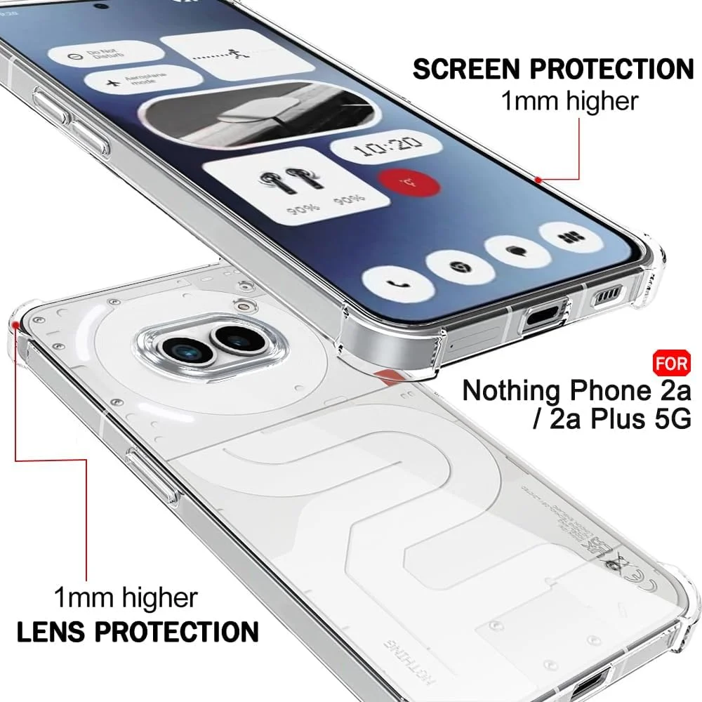 قاب پشتی شفاف TheGiftKart مناسب برای تلفن Nothing Phone 2a 5G | محافظت 360 درجه | طراحی ضد ضربه | قاب پشتی شفاف برای Nothing Phone 2a (PC & TPU، شفاف) قاب پشتی شفاف TheGiftKart مناسب برای تلفن Nothing Phone 2a 5G | محافظت 360 درجه | طراحی ضد ضربه | قاب پشتی شفاف برای Nothing Phone 2a (PC & TPU، شفاف)