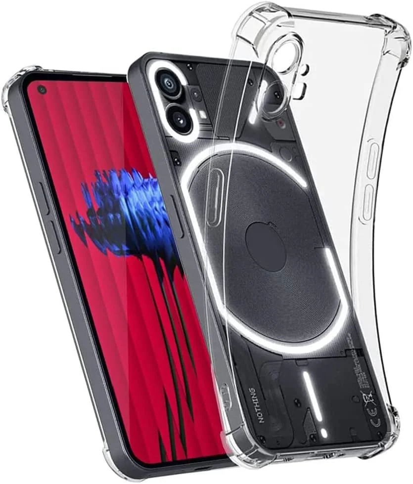 کاور محافظ ژله ای سازگار با ناتینگ فون 1، ضد خش، ضربه گیر، بامپر محافظ پشت شفاف با محافظ دوربین (بامپر)