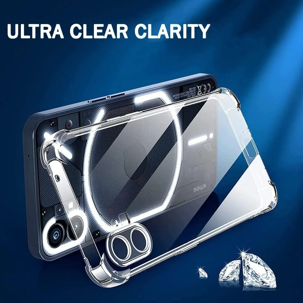 کاور محافظ ژله ای سازگار با ناتینگ فون 1، ضد خش، ضربه گیر، بامپر محافظ پشت شفاف با محافظ دوربین (بامپر)