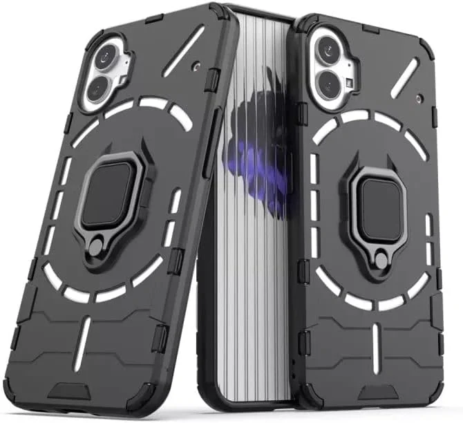 قاب پشتی گوشی ناتینگ فون (1) مدل Spazy Case® | محافظ دو لایه زرهی تمام بدنه + قاب پشتی استنددار PC Hybrid برای گوشی ناتینگ فون (1)