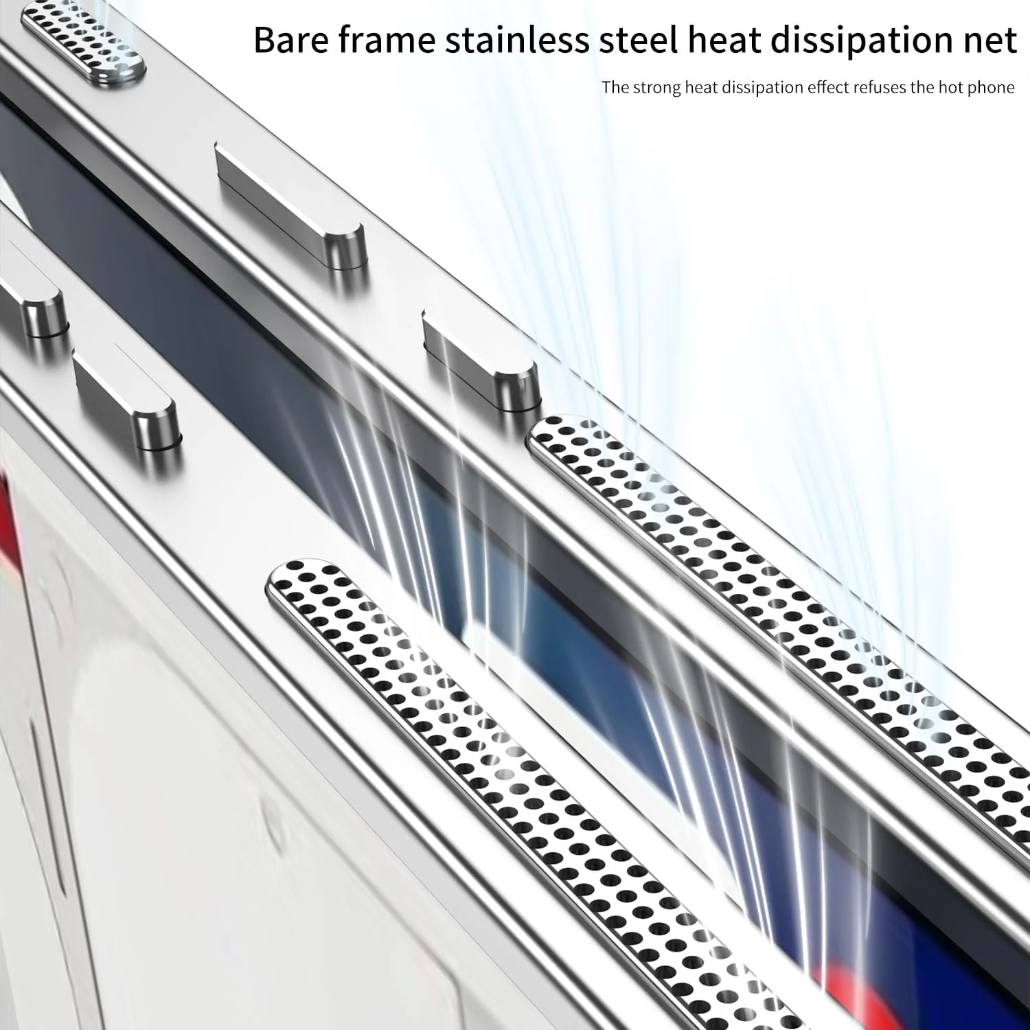قاب محافظ فلزی آلیاژ آلومینیوم Gruattreay برای ناتینگ فون (3a) Pro، با پوشش لنز دوربین، ضد ضربه و مقاوم در برابر افتادن، با قابلیت دفع حرارت - خاکستری