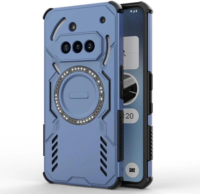 قاب محافظ گوشی ناتینگ فون 3a - پنل پشتی PC، ضد ضربه، دارای حلقه مغناطیسی داخلی - آبی قاب محافظ گوشی ناتینگ فون 3a - پنل پشتی PC، ضد ضربه، دارای حلقه مغناطیسی داخلی - آبی