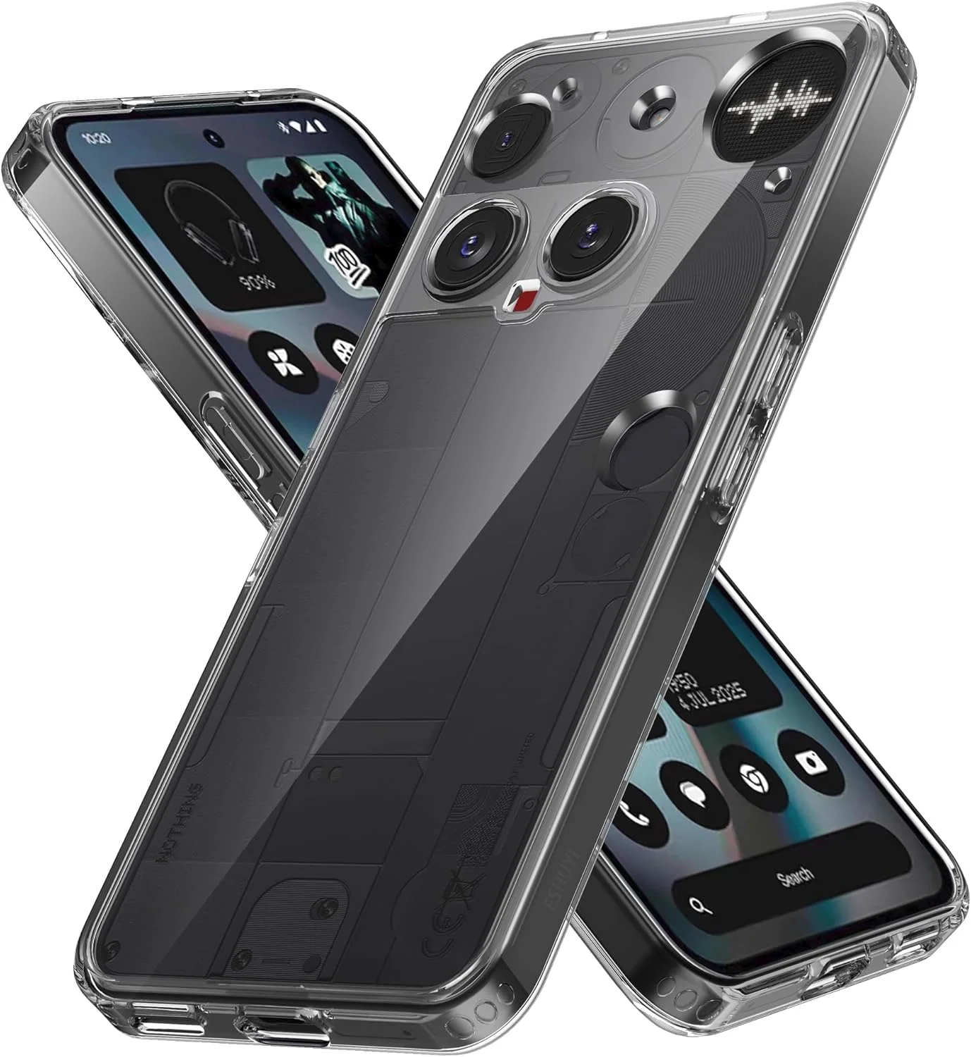 کاور محافظ گوشی ناتینگ فون (3)، کاور فوق العاده نازک ضد ضربه، قاب پشتی PC شفاف، کاور لبه TPU نرم، شفاف کاور محافظ گوشی ناتینگ فون (3)، کاور فوق العاده نازک ضد ضربه، قاب پشتی PC شفاف، کاور لبه TPU نرم، شفاف