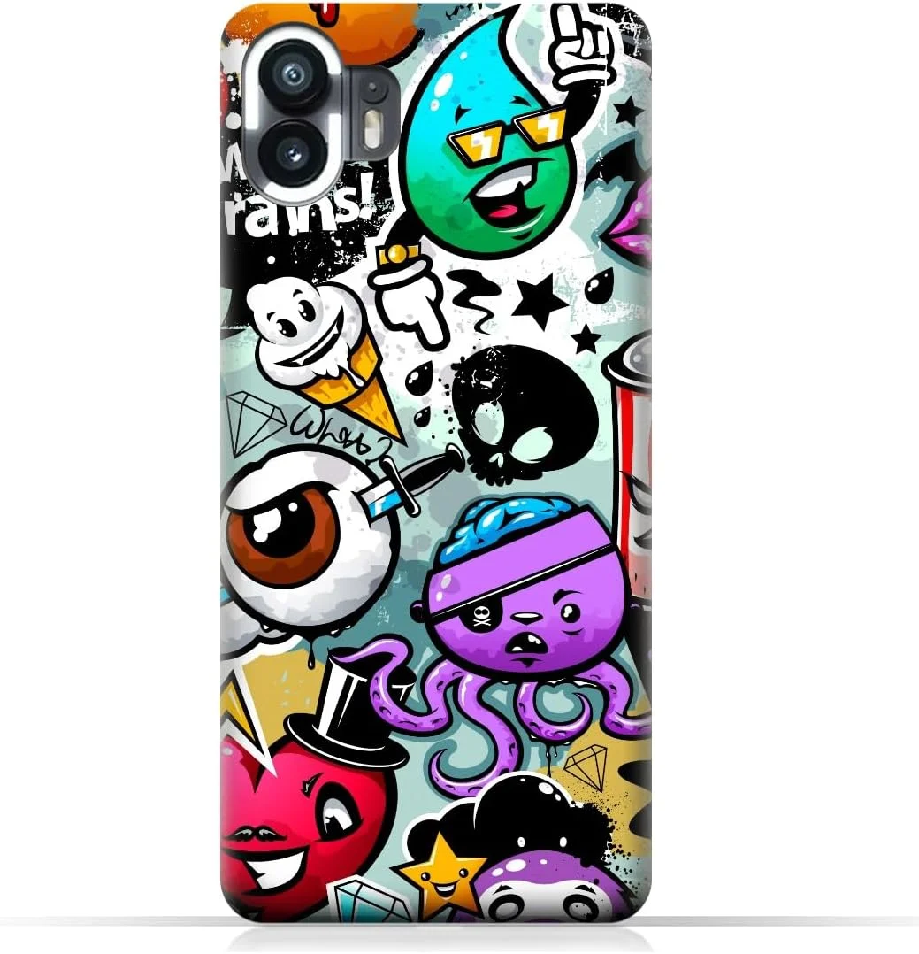 کاور محافظ گوشی موبایل AMC Design TPU برای ناتینگ فون وان (5G) با طرح شخصیت های عجیب