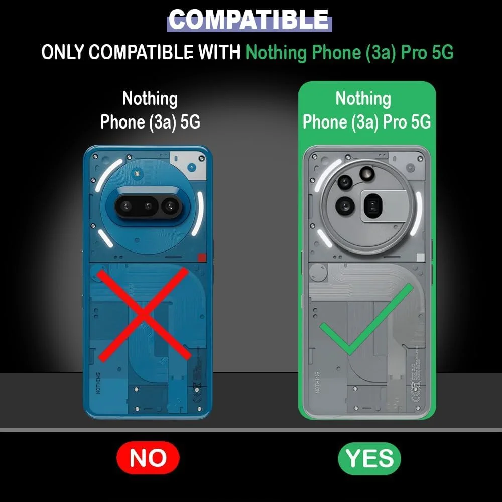 کاور محافظ پشتی نرم و باریک فوق العاده شفاف برای ناتینگ فون 3A Pro با محافظت از دوربین، طراحی شده برای ناتینگ فون 3A Pro