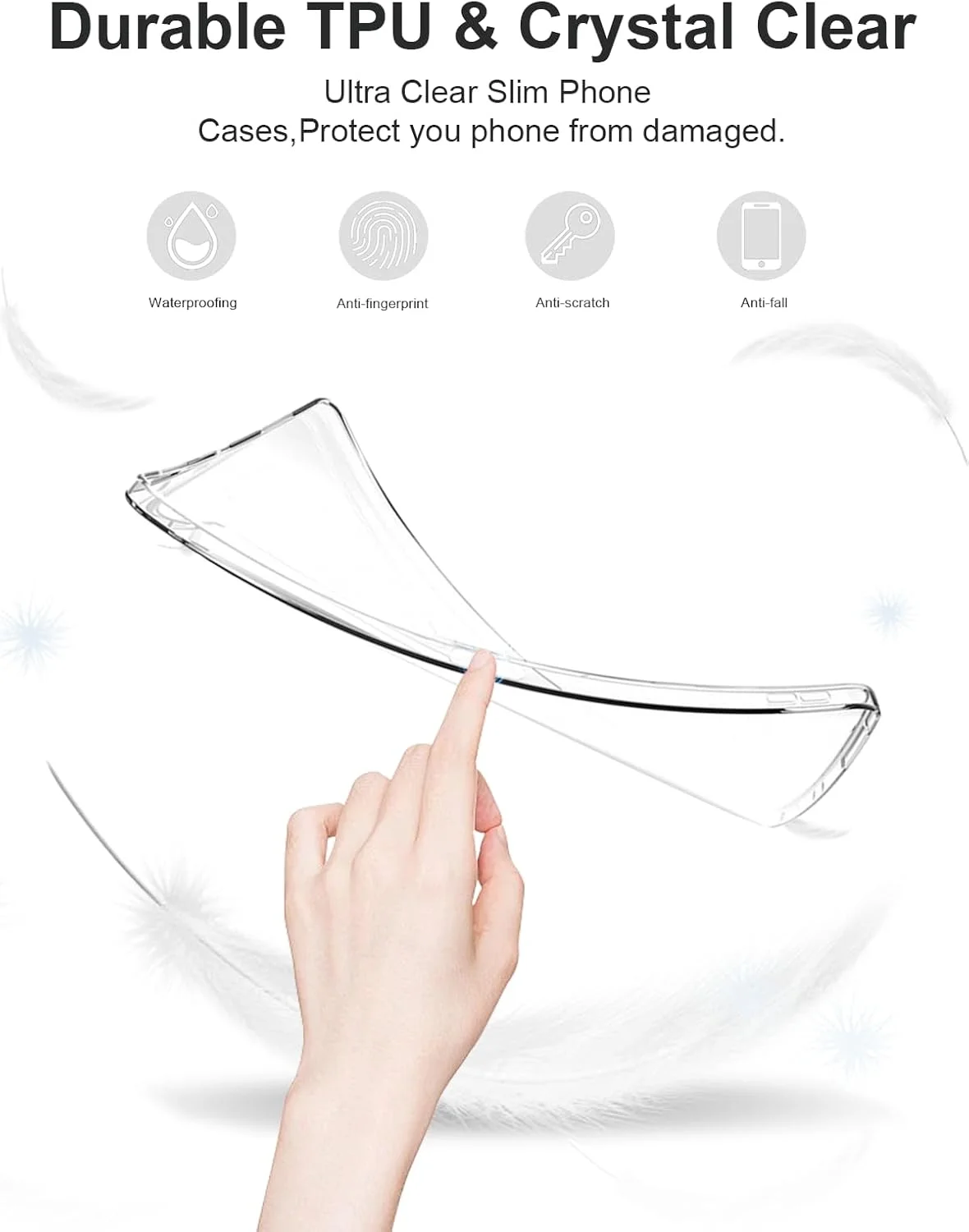 کاور شفاف Toergy برای Nothing Phone (3) / Nothing Phone 3، کاور باریک با بند، محافظت در برابر سقوط و ضد ضربه